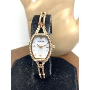 Armitron Women's Watch 75-5902RG Quartz Mother of Pearl Dial Rose Gold Steel